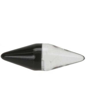 Spets Piller Svart/Blank - 5x15 mm Akrylkula till 1,6 mm stång