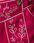 Lång Rosa Lederhosen Till Dam Med Fickor Och Broderi