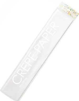 Hvitt Kreppapir 50x250 cm