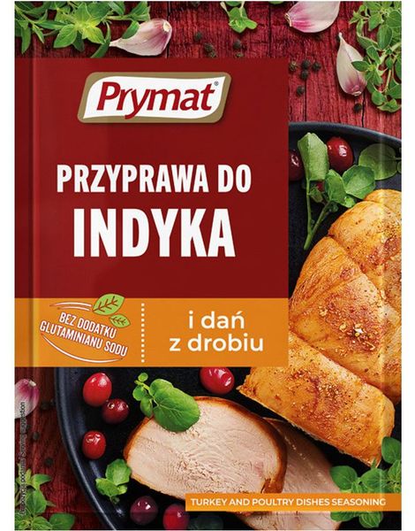 Turkey Seasoning - Krydder Til Kalkun og Fjærkre - Prymat 25 Gram (Polen)
