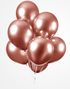 10 stk 30 cm - Glossy Kobberfarget Ballonger