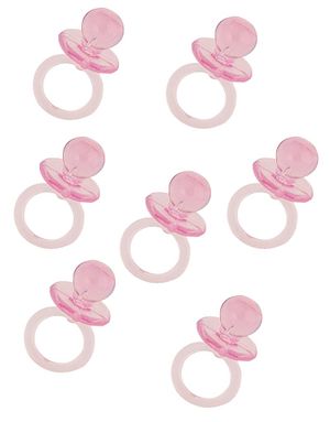18 st Rosa Små Nappar 2,5 cm