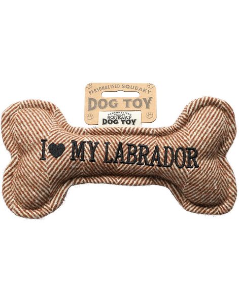 I Love My Labrador - Leksak För Hund Med Ljud - 20 cm