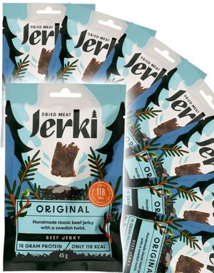 20 stk Jerki Original Beef Jerky - Hel Eske 900 gram