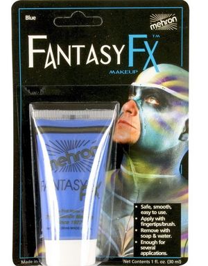 Fantasy F-X Makeup - Water Based - 30 ml - Blue Mehron Ansikts och Kroppsmink