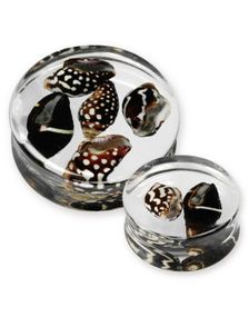 Sea Shells - Genomskinlig Piercing Plugg