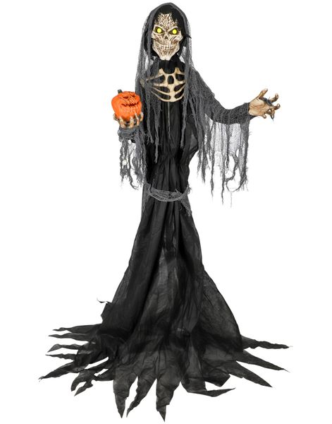 Grim Reaper Dekorasjon med Lyd, Lys og Bevegelse 170 cm