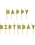 Happy Birthday Kakelys 2,5 cm - Gullfarget