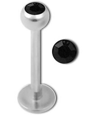 Labret med Svart Sten