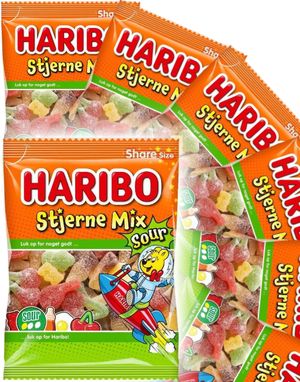 14 st Haribo Sur Starmix 150 gram - Hel Låda