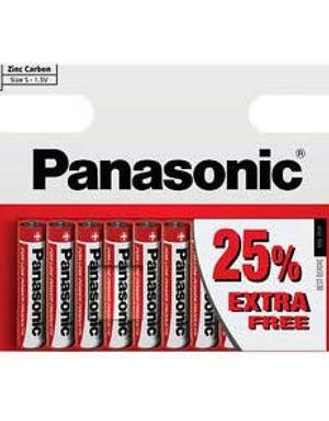 10 stk Panasonic AAA Zink Carbon Batterier