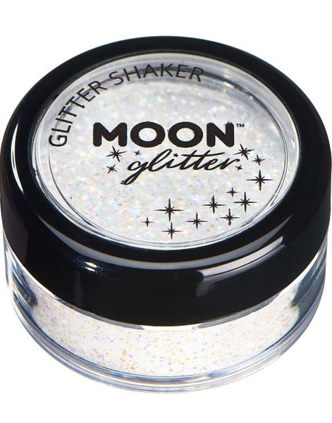 Vit Pastellfägad Glitter Shaker
