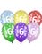 Flerfärgade sifferballonger 1-80 - 30 cm