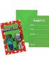 6 st Inbjudningar med Kuvert - Minecraft Party