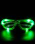 Shutter Shades Briller med Lys - Grønn
