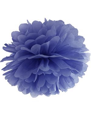 Marinblå Pom Pom 25 cm