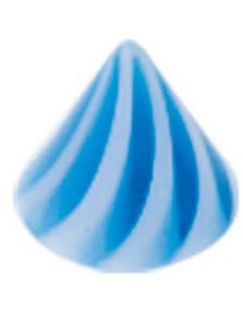 Candy Spike Blue - 4 mm Akrylkula till 1,2 mm stång