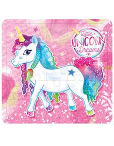 Rosa Unicorn Minipussel 25 Bitar