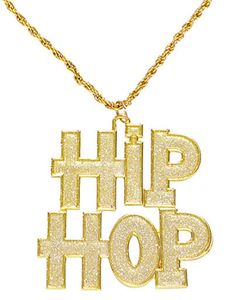 Hip Hop Guldfärgat Kostymsmycke