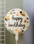 35 cm Happy Birthday Folieballong med Anleggsmaskinger - Little Builder