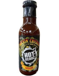 ÄT SNART PRODUKT - Kickin' Chicken Medium Wing Sauce - Mediumstark Chipotle Vingsås/ BBQ Marinad 410 gram (Costa Rica)