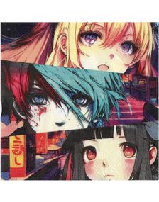 20 stk Manga Servietter 33x33 cm