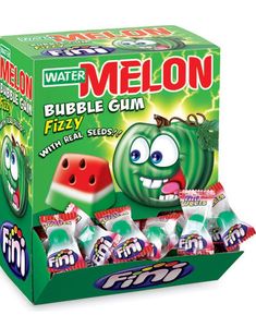 200 stk Fizzy Watermelon / Vattenmelon Tuggummi 5 gram - Fini