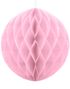 Ljusrosa Honeycomb Ball VÄLJ STORLEK 10-40 cm