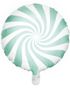 Mintgrön Candy Mönstrad Folieballong 45 cm