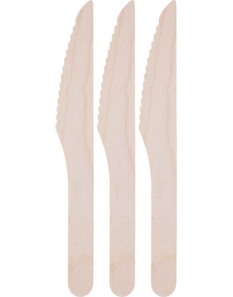 50 st miljövänliga träknivar 16,5 cm