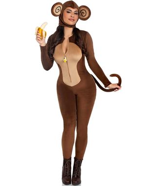 Cheeky Monkey - Ape Bodysuit Kostyme til Dame
