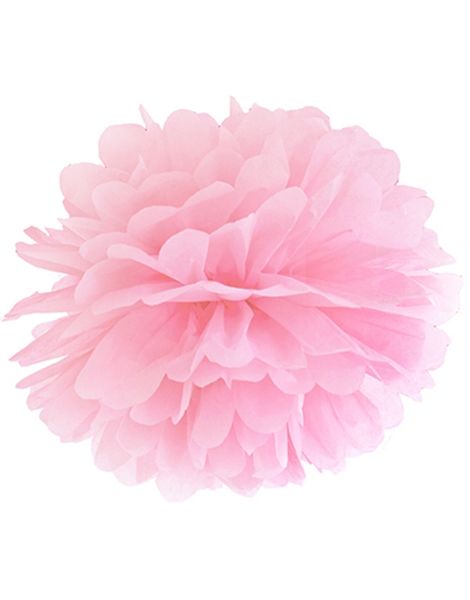 Ljus Rosa Pom Pom 25 cm