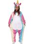 Cotton Candy Enhjørning Kigurumi Kostyme til Barn - 5-6 ÅR
