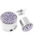 Piercing Plugg Dekorerad med Lila Stenar