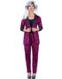 Unisex Mørk Rosa Zebramønstret 80-talls Kostymedress - Strl Small