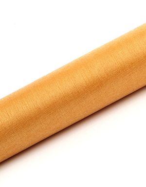 GULDFÄRGAD Organzalöpare med Skimmer-Effekt 36 cm x 9 meter