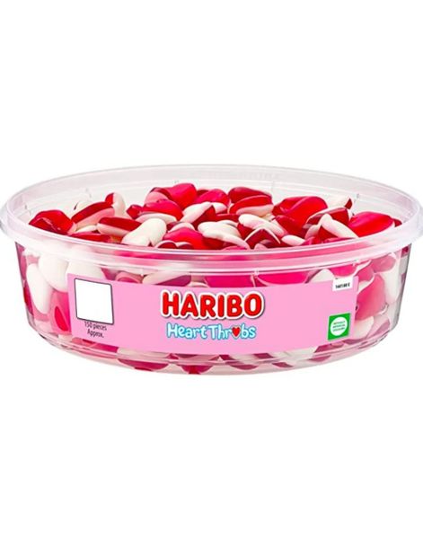 150 st Haribo Heart Throbs - Box of Gummy Hearts 480 gram