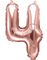 Rose Gullfarget Tallballonger 0-9 - 35 cm