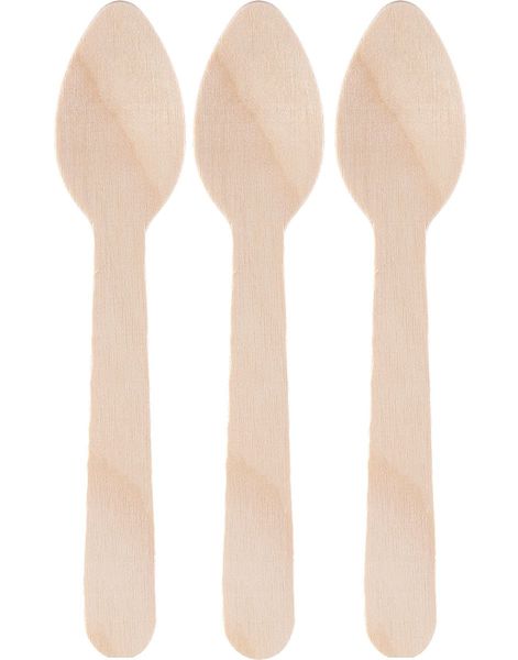 100 st Miljövänliga träskedar 11 cm