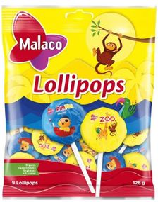 Malaco ZOO & Pimpim Kärlek på Pinne - 128 g