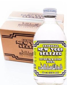 12 st Original New York Seltzer Lemon & Lime Soda - Läsk med Citron- och Limesmak - Hela Lådan 3,55 Liter (USA)