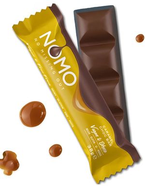 Nomo Caramel - Vegansk Chokladkaka med Karamell 38 gram