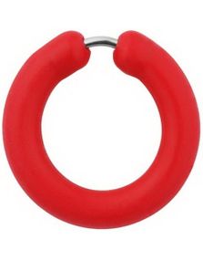 Silikon Red Circle - Fejkpiercing