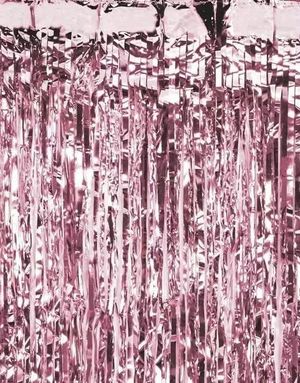 Guldfärgad Rose Partygardin/Glittergardin 100x200 cm