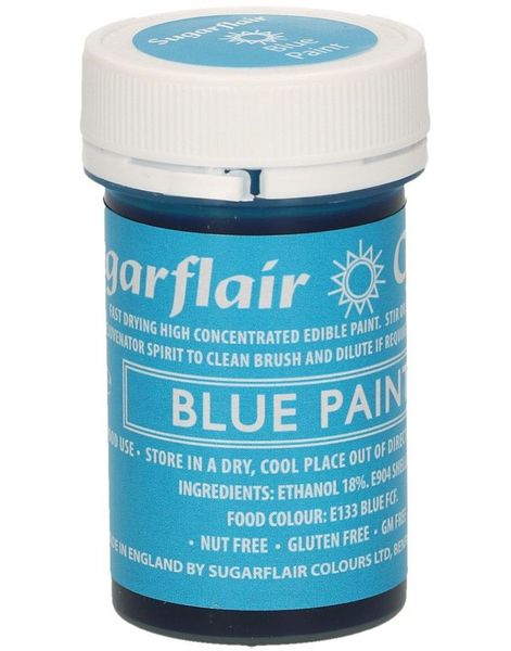 SugarFlair Blå Spiselig Maling - 20 gram