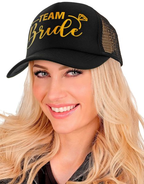 Svart og Gullfarget Team Bride Caps