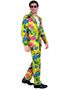 UV Glow Tropisk Kostymedress til Herre - Medium