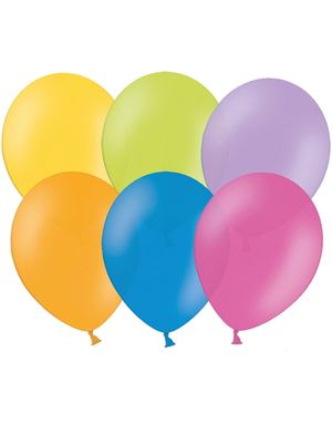 10 stk 30 cm - Flerfärgade Ballonger