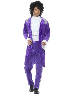 Prince Inspirerad Lila Herrdräkt
