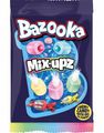 Påse med Bazooka Juicy Mix-Upz - Karameller med Pulver och Geléfyllning 45 gram.